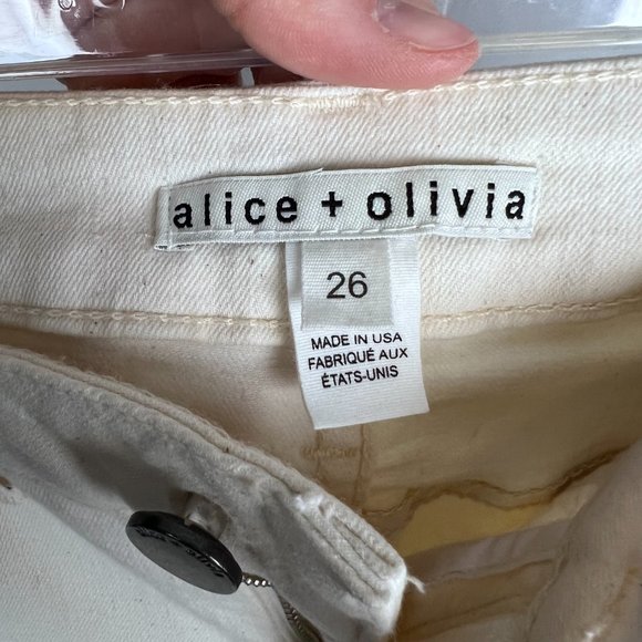 Alice+Olivia, Skinny Off-White Denim, NWOT - Picture 7 of 16